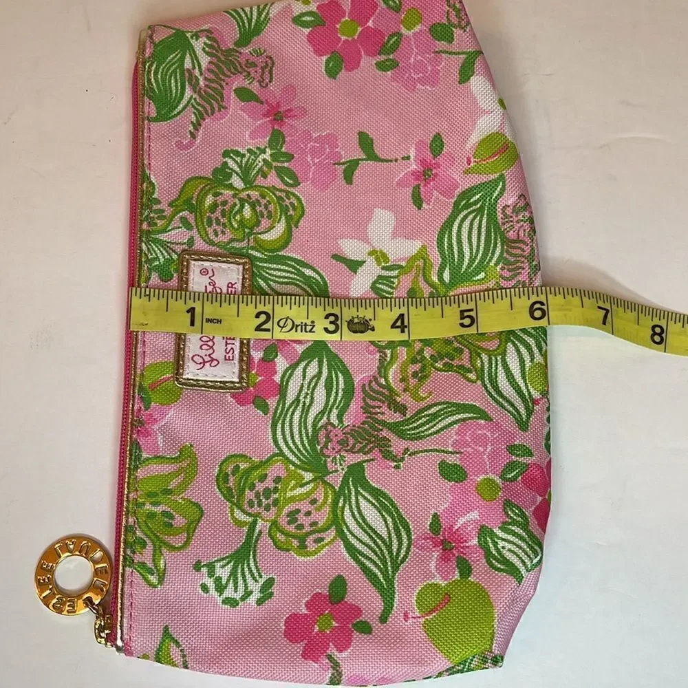 LILLY PULITZER X ESTEE LAUDER Tiger Print Cosmetic Zipper Pouch